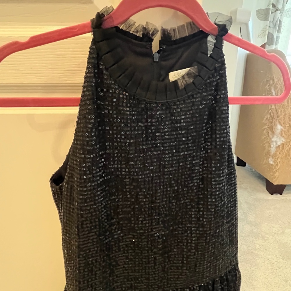 Soshanna black sequin ballerina dress